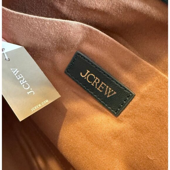 J. CREW Berkeley Shoulder Bag Suede Leather Midnight Forrest $178 NWT - Picture 7 of 8